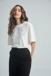 Playera Brillas bonito - Marfil