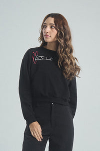 Sudadera Corazón - Negro