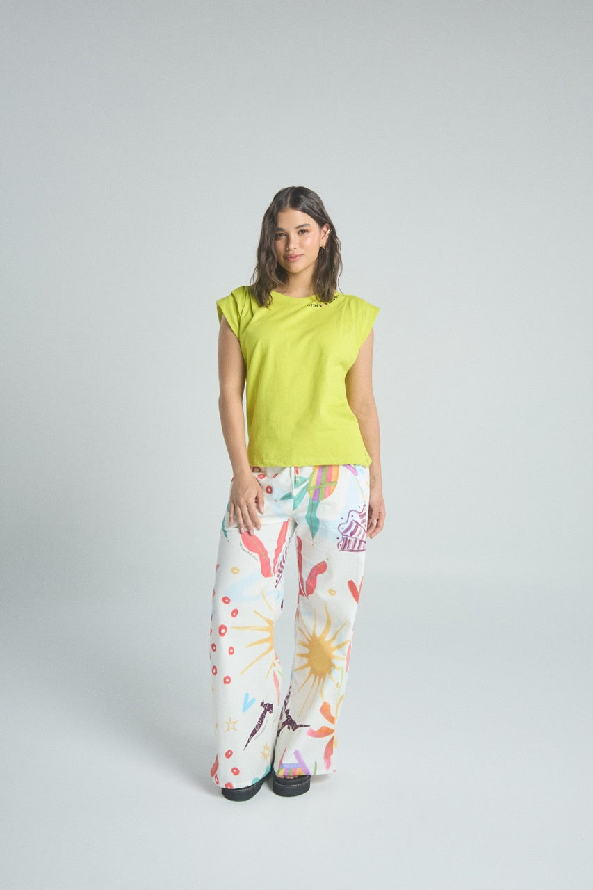 Playera Feel good - Verde