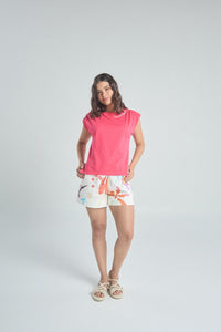 Playera Feel good - Fucsia