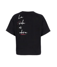 Playera La vida es ahora - Negro
