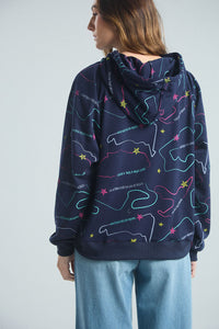 Sudadera Circuitos - Azul