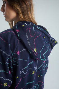 Sudadera Circuitos - Azul