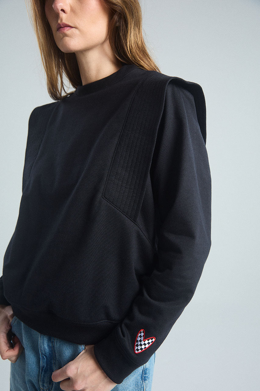 Sudadera Más fuerte - Negro