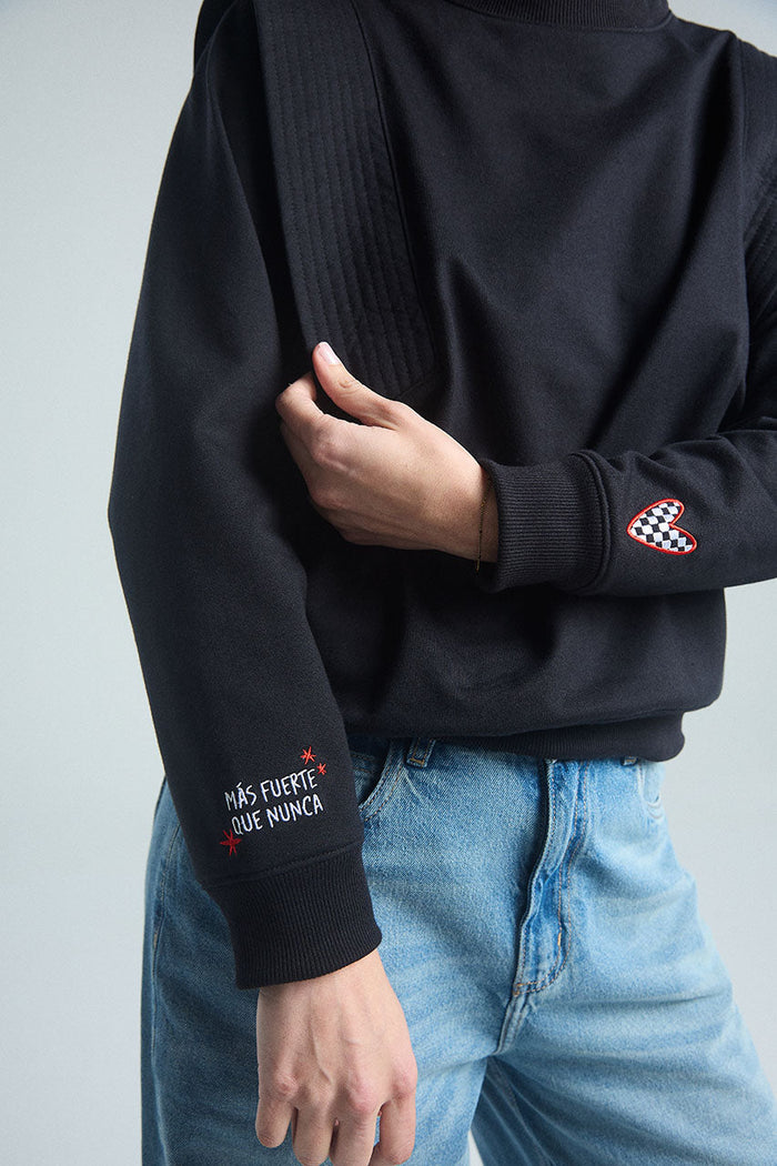 Sudadera Más fuerte - Negro