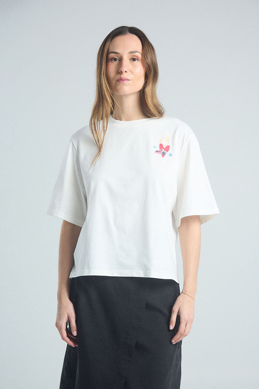 Playera Vive tu sueño - Marfil