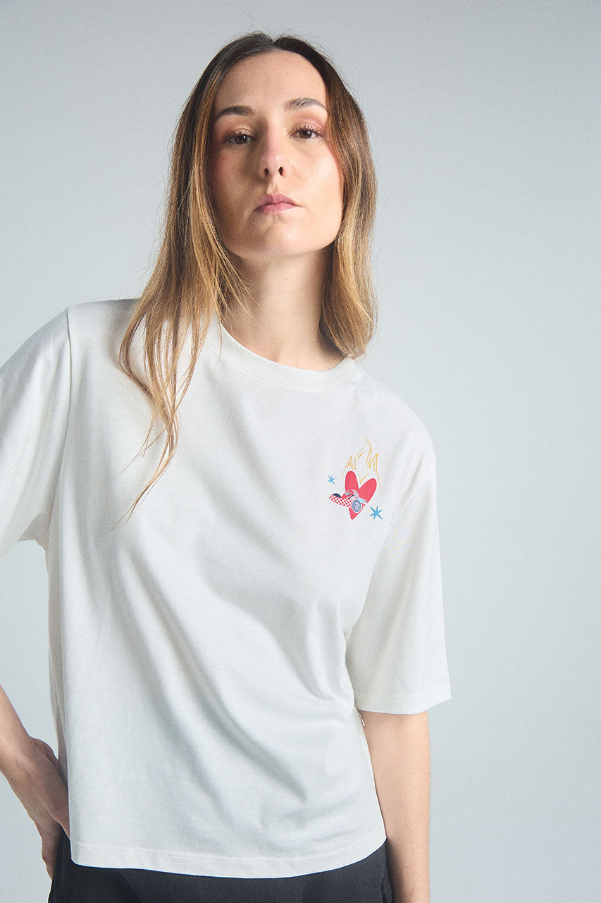 Playera Vive tu sueño - Marfil