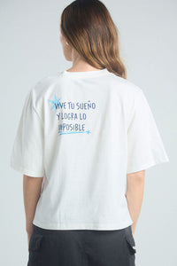 Playera Vive tu sueño - Marfil