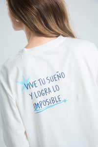 Playera Vive tu sueño - Marfil