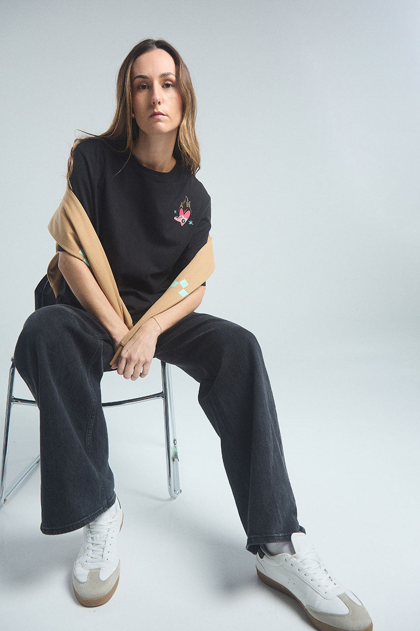 Playera Vive tu sueño - Negro
