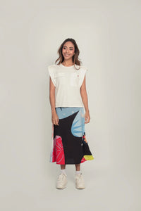Playera Bolsillos - Marfil