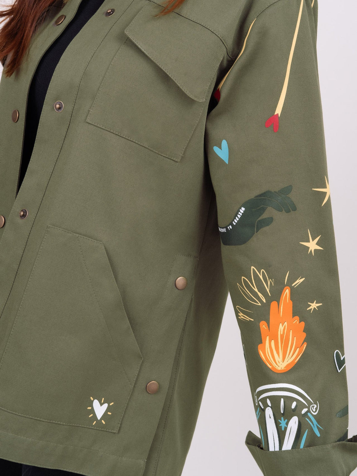 Chamarra Fuego - Verde militar