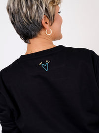 Sudadera Un día a la vez - Negro
