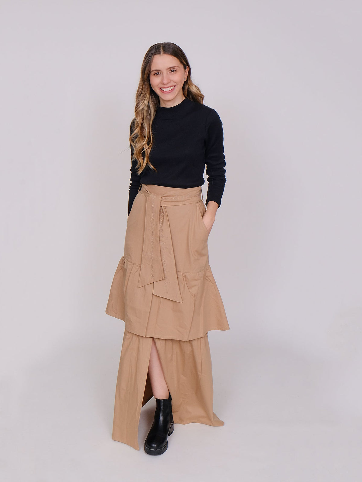 Falda Boleros Caqui