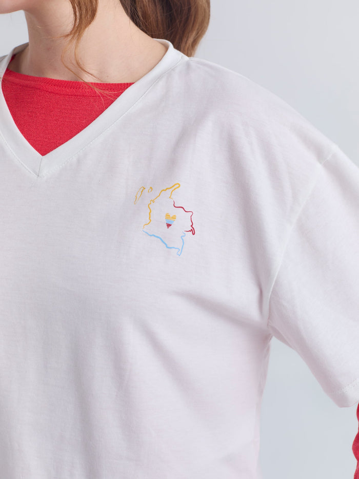 Playera Made in Colombia - Marfil