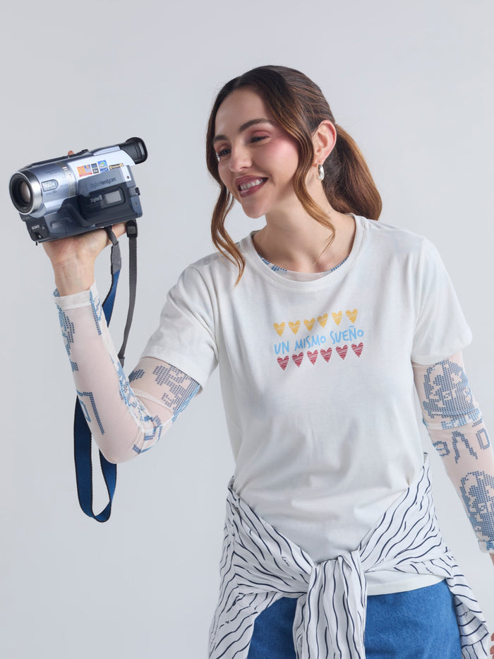 Playera Un mismo sueño - Marfil