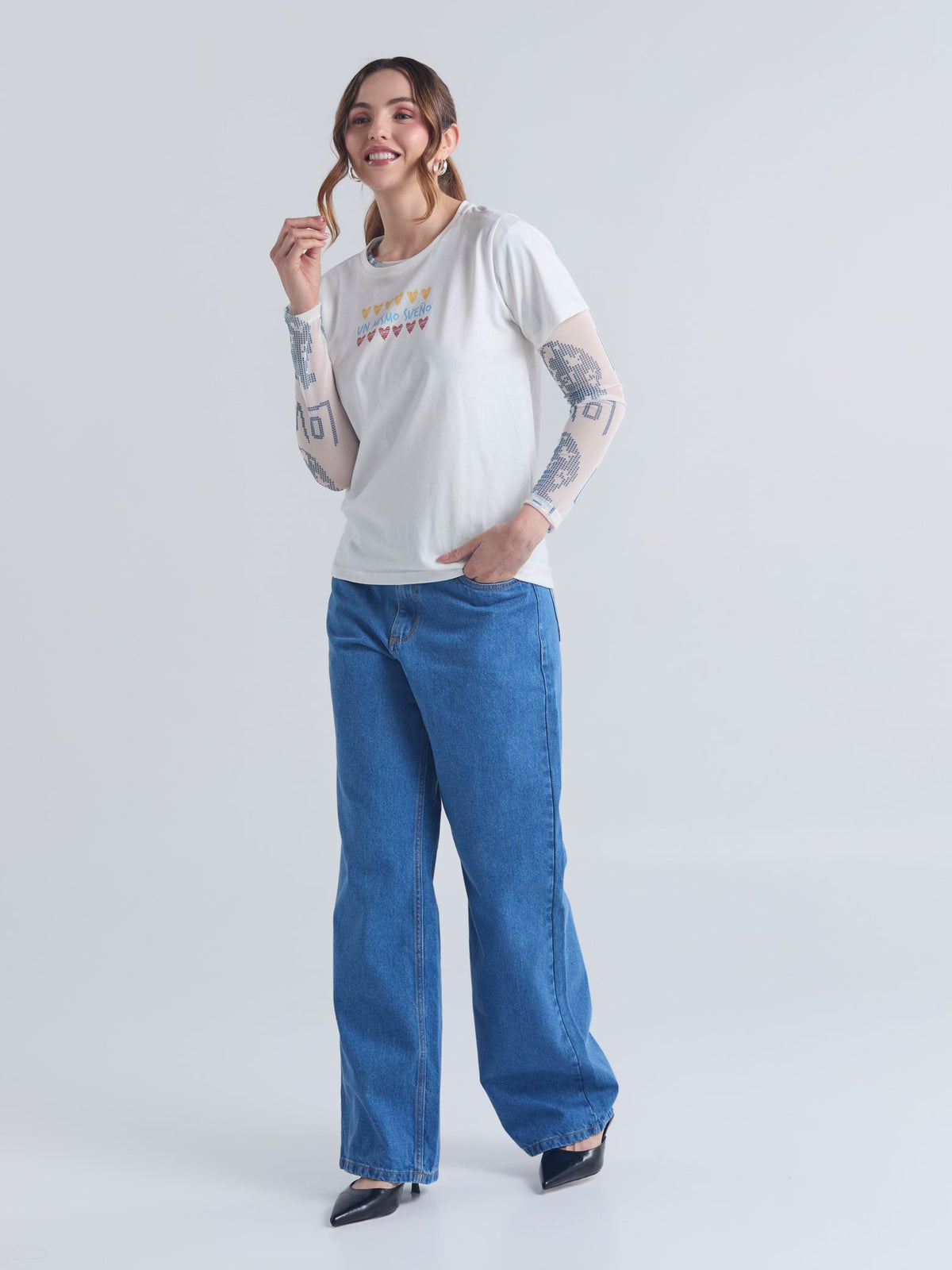 Playera Un mismo sueño - Marfil