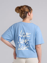 Playera Love - Azul