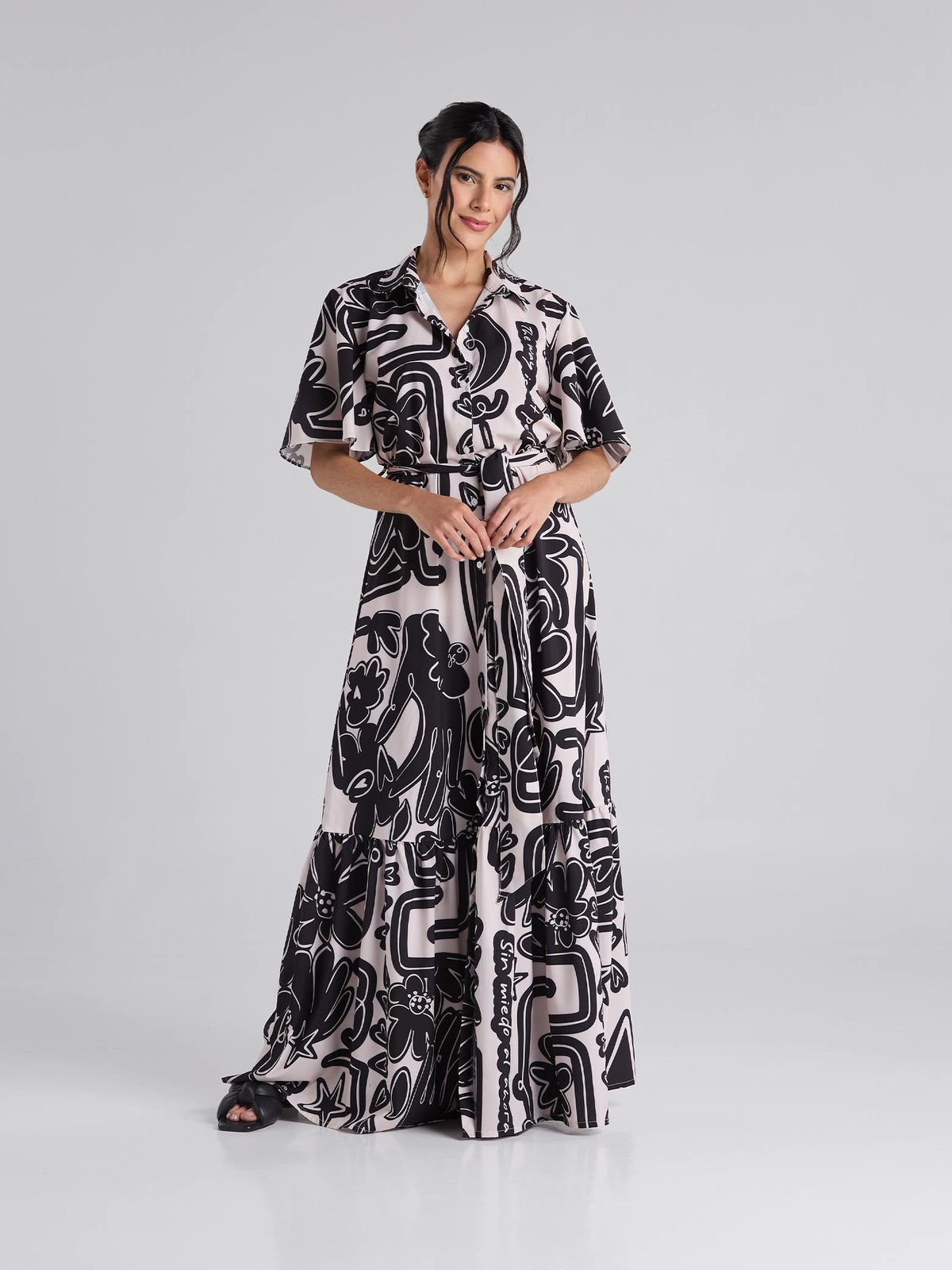 Vestido Caminos - Arena