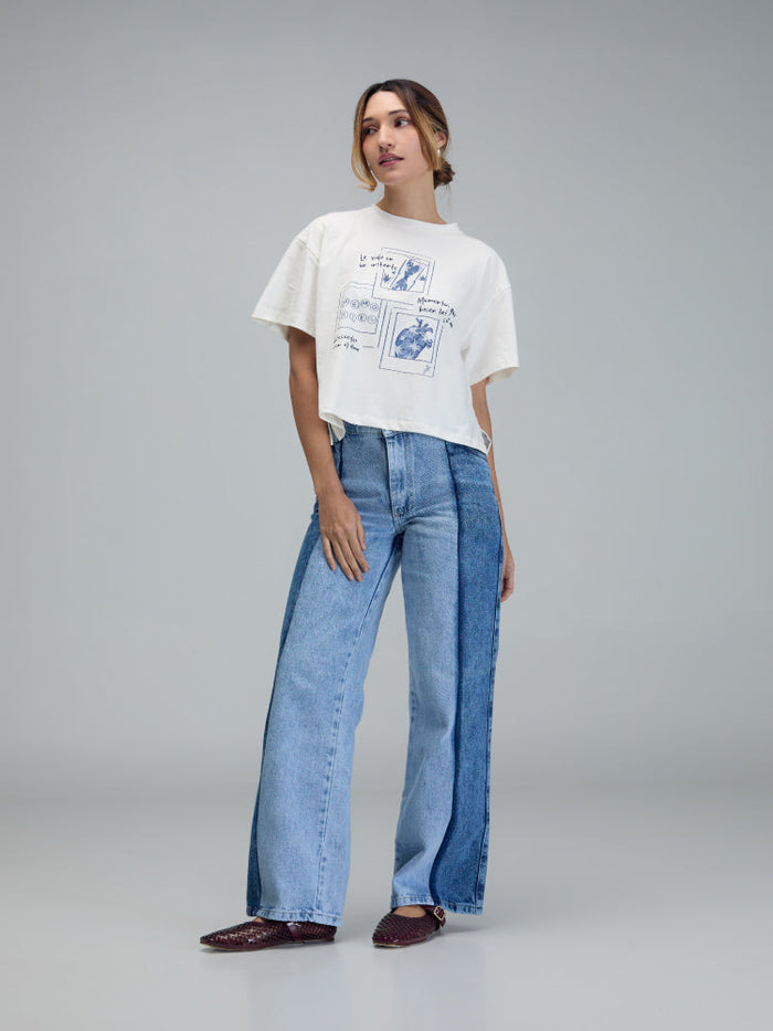 Playera Instantes - Marfil