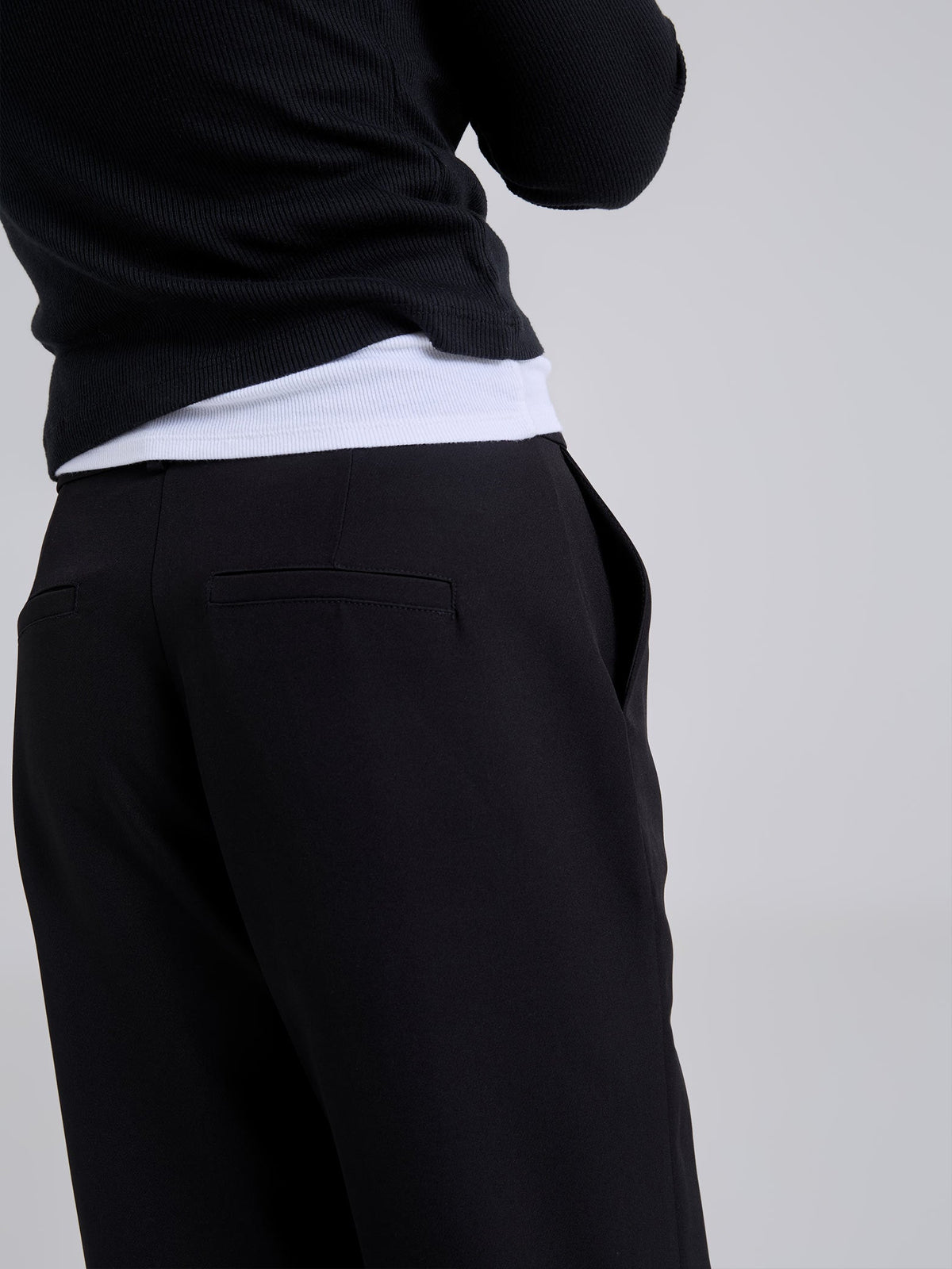 Pantalón Bordado - Negro