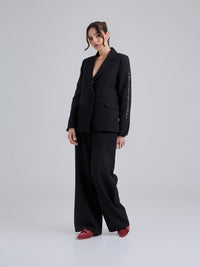 Blazer Bordado - Negro