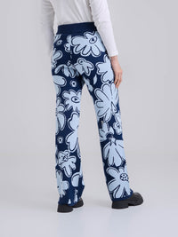 Pantalón Tejido garden - Azul