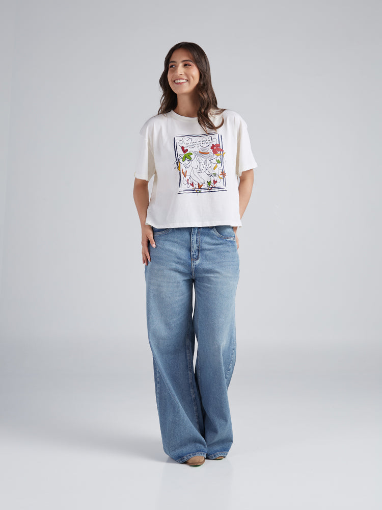 Playera Cosecha de sueños - Marfil