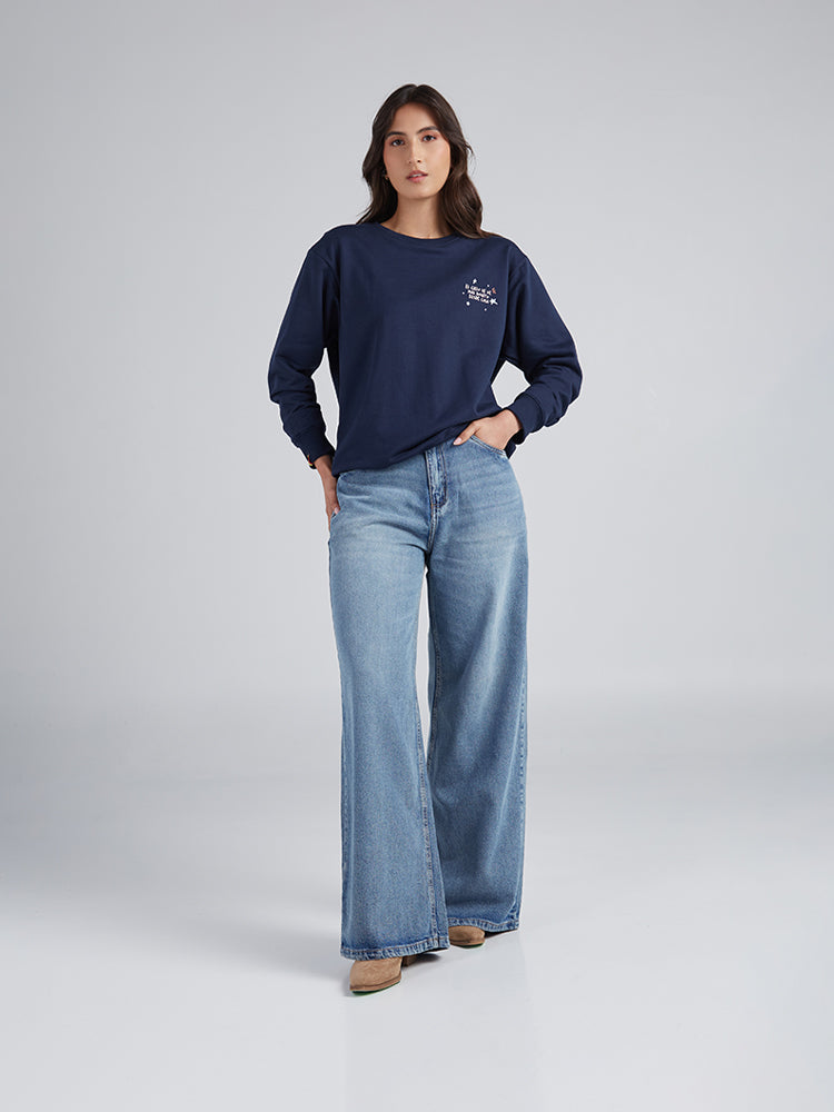 Sudadera Desde casa - Azul