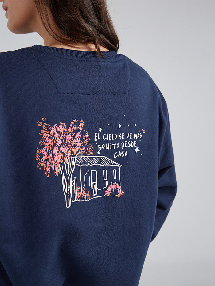 Sudadera Desde casa - Azul