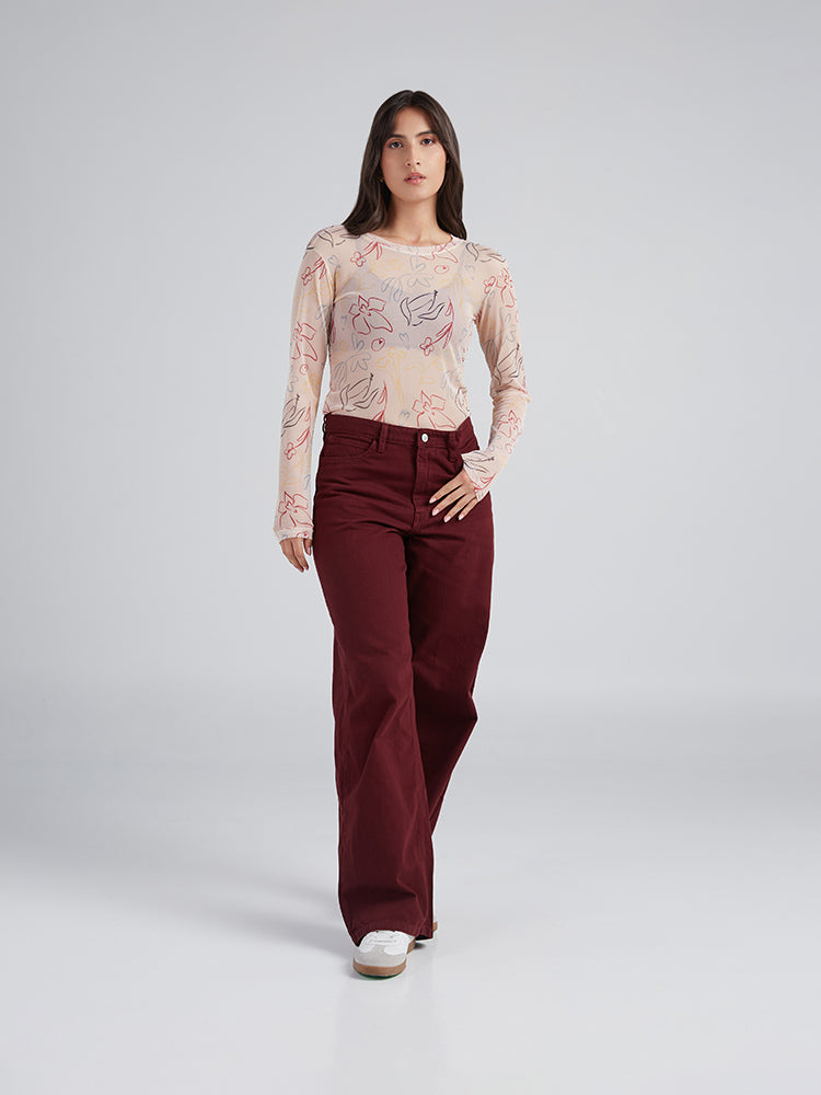 Top Flora - Marfil