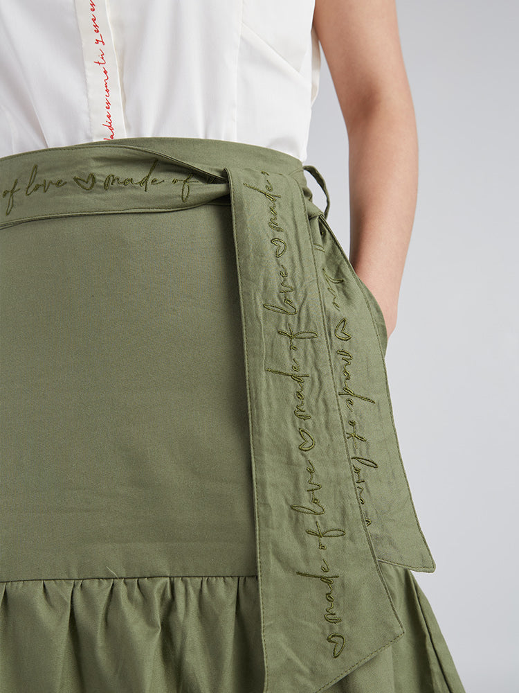 Falda Boleros Verde