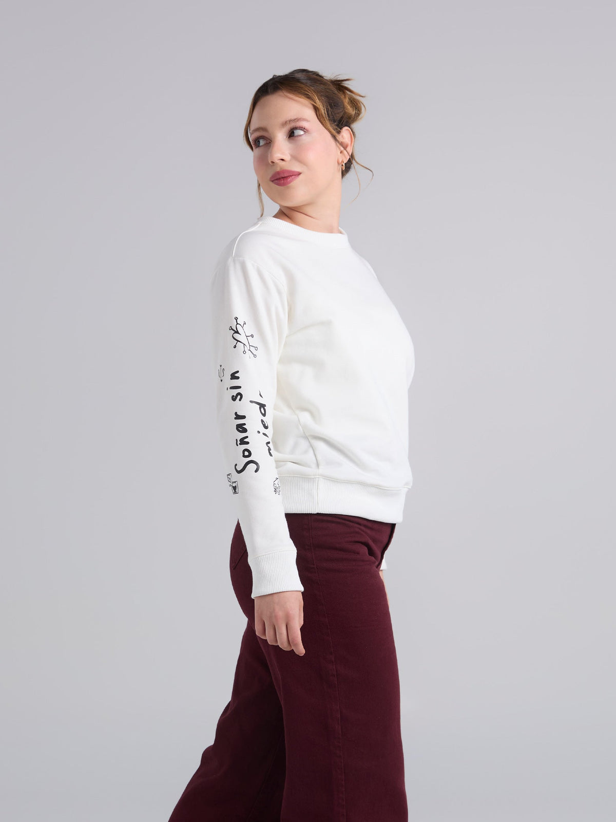 Sudadera Sin limites - Marfil