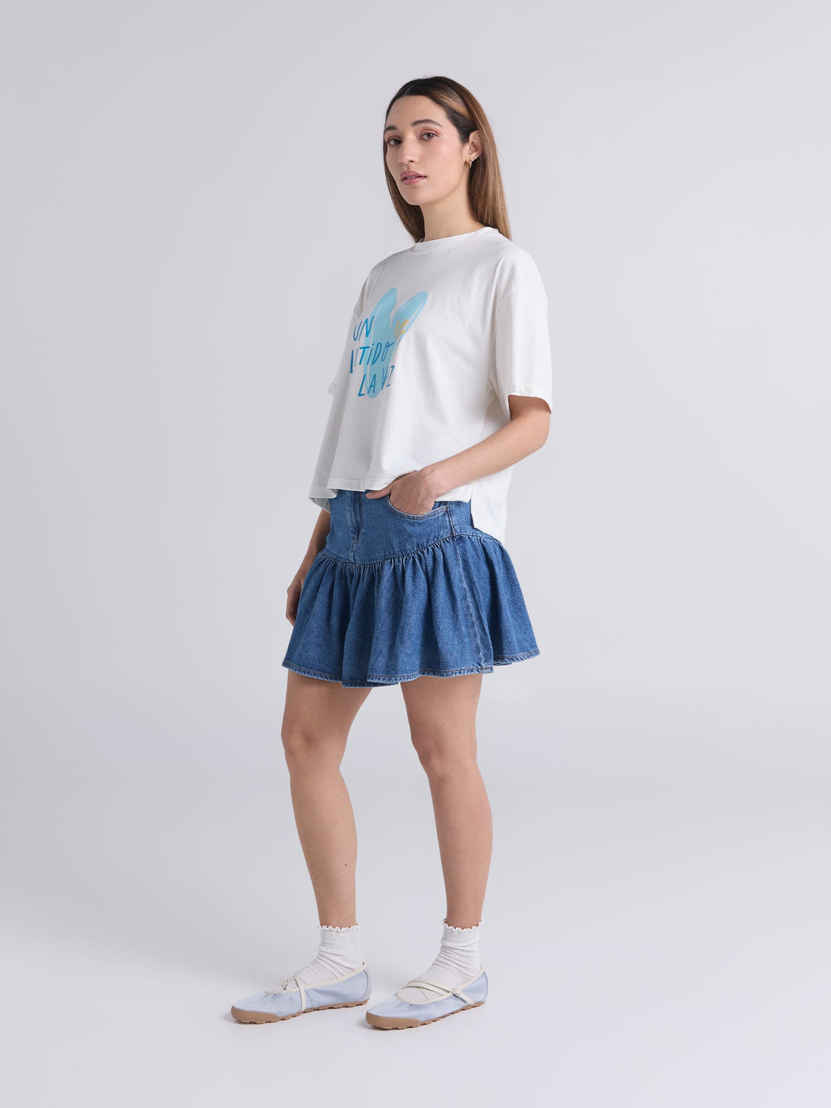 Playera Latidos - Marfil