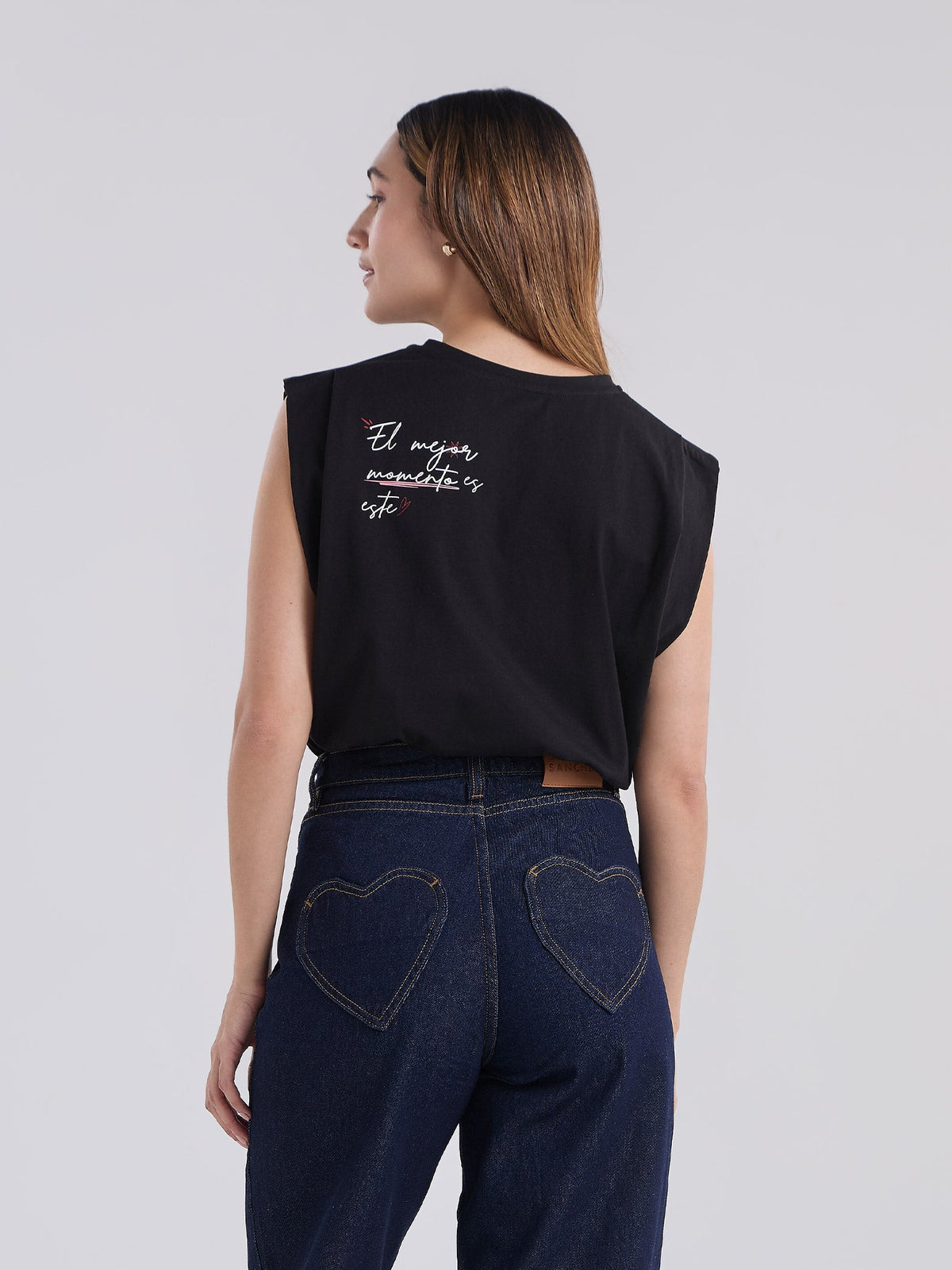 Playera El mejor momento - Negro