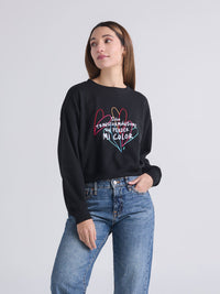 Sudadera Mi color - Negro