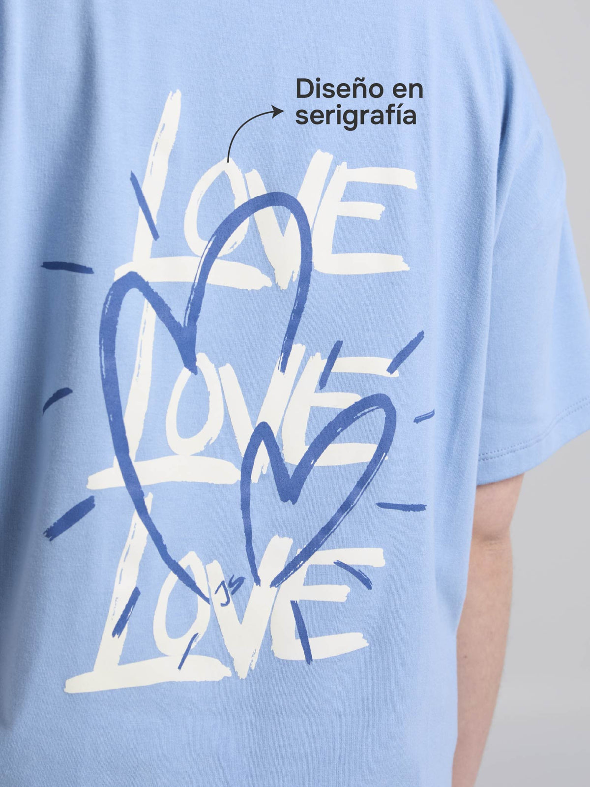 Playera Love - Azul