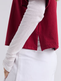 Playera Latidos - Vinotinto