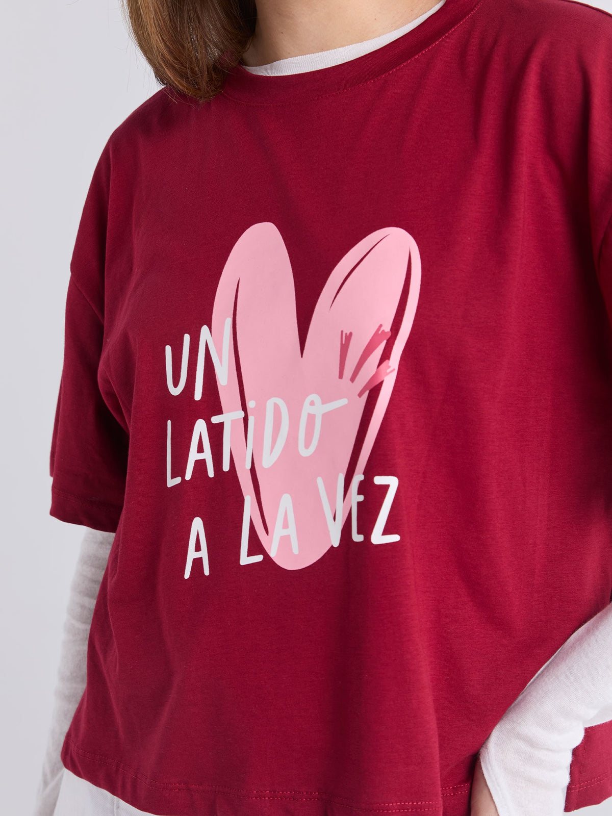 Playera Latidos - Vinotinto