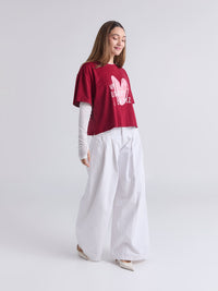 Playera Latidos - Vinotinto
