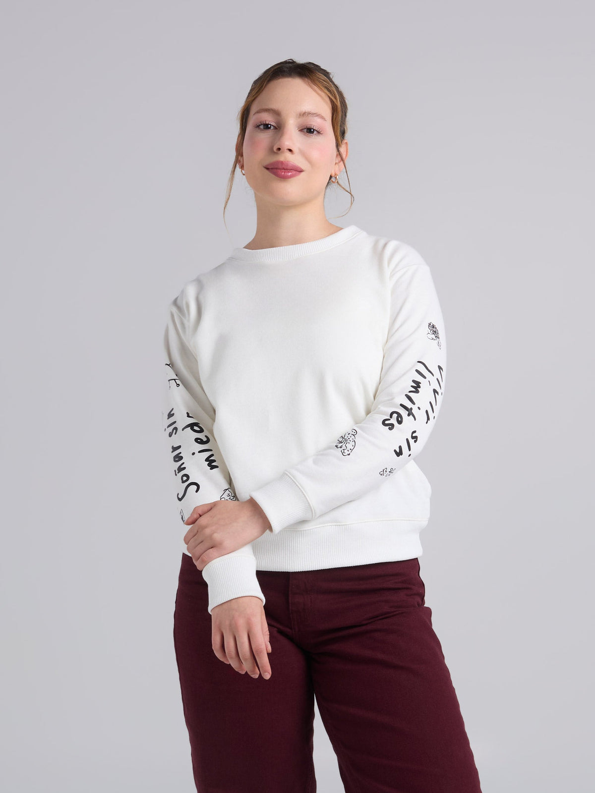 Sudadera Sin limites - Marfil