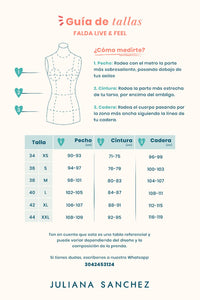 Falda Live & feel - Azul