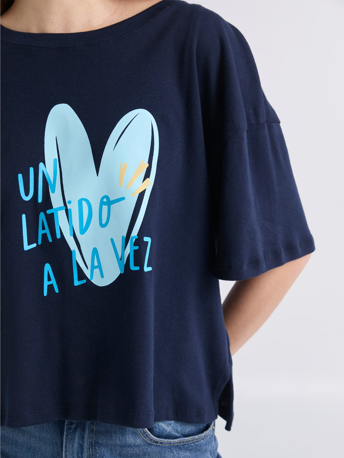 Playera Latidos - Azul
