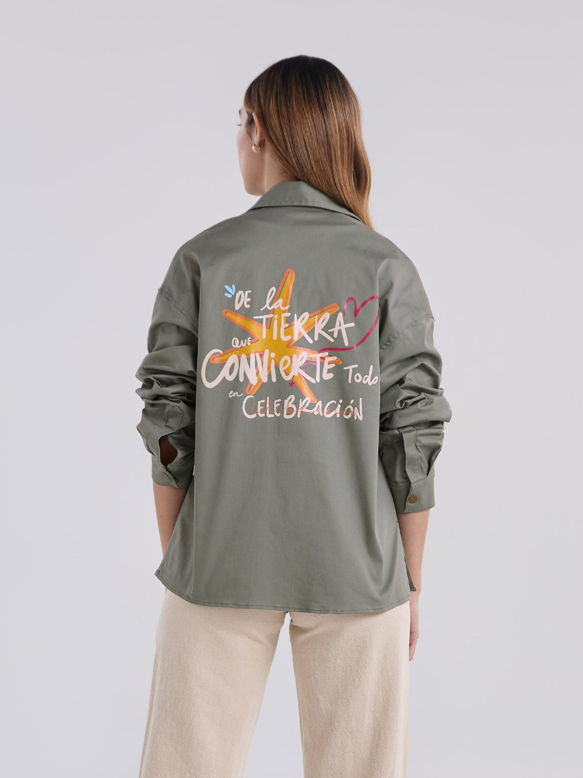 Sobrecamisa Vivir celebrando - Verde