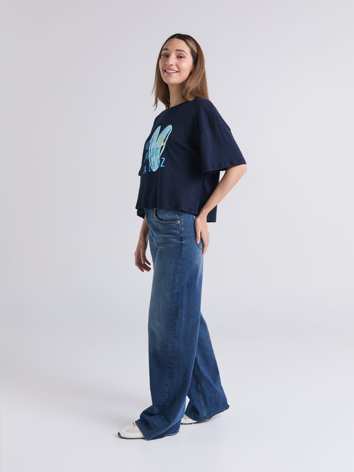 Playera Latidos - Azul