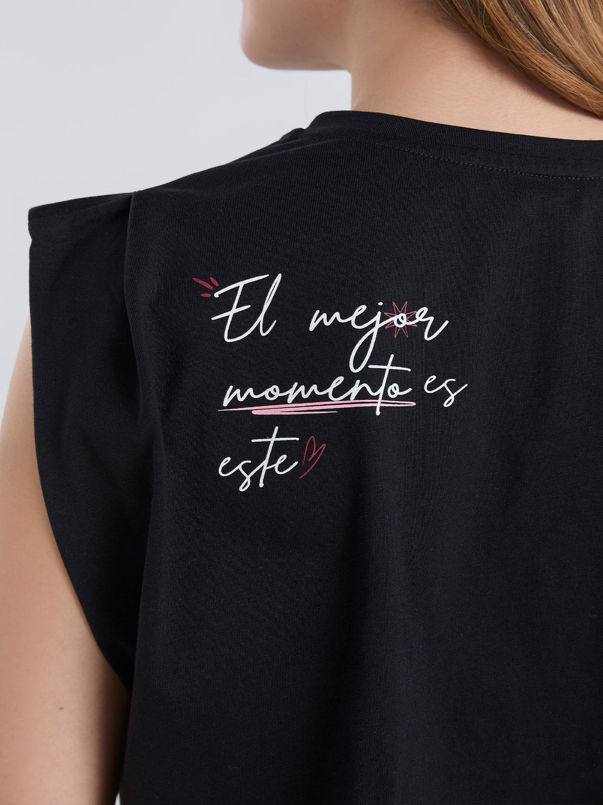 Playera El mejor momento - Negro