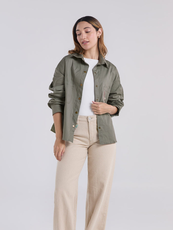 Sobrecamisa Vivir celebrando - Verde