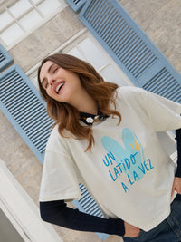 Playera Latidos - Marfil