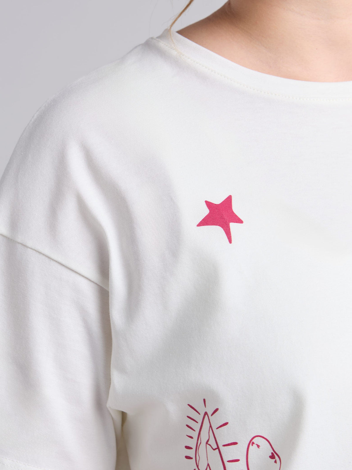 Playera Haz que pase - Marfil