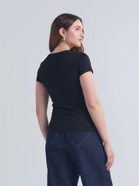 Playera With love - Negro